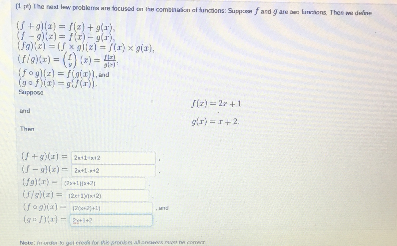 I need help to see if these are correct or if I