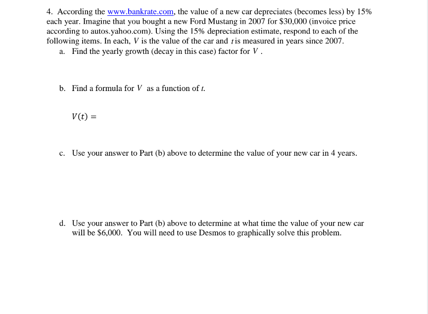 Math 151 Module 6 Quiz Name 1. The table of data