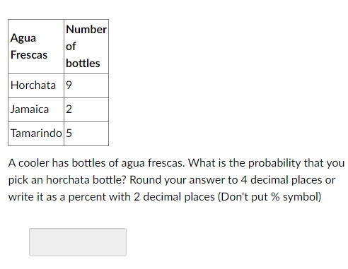 s Tamarindo A cooler has bottles of agua frescas.