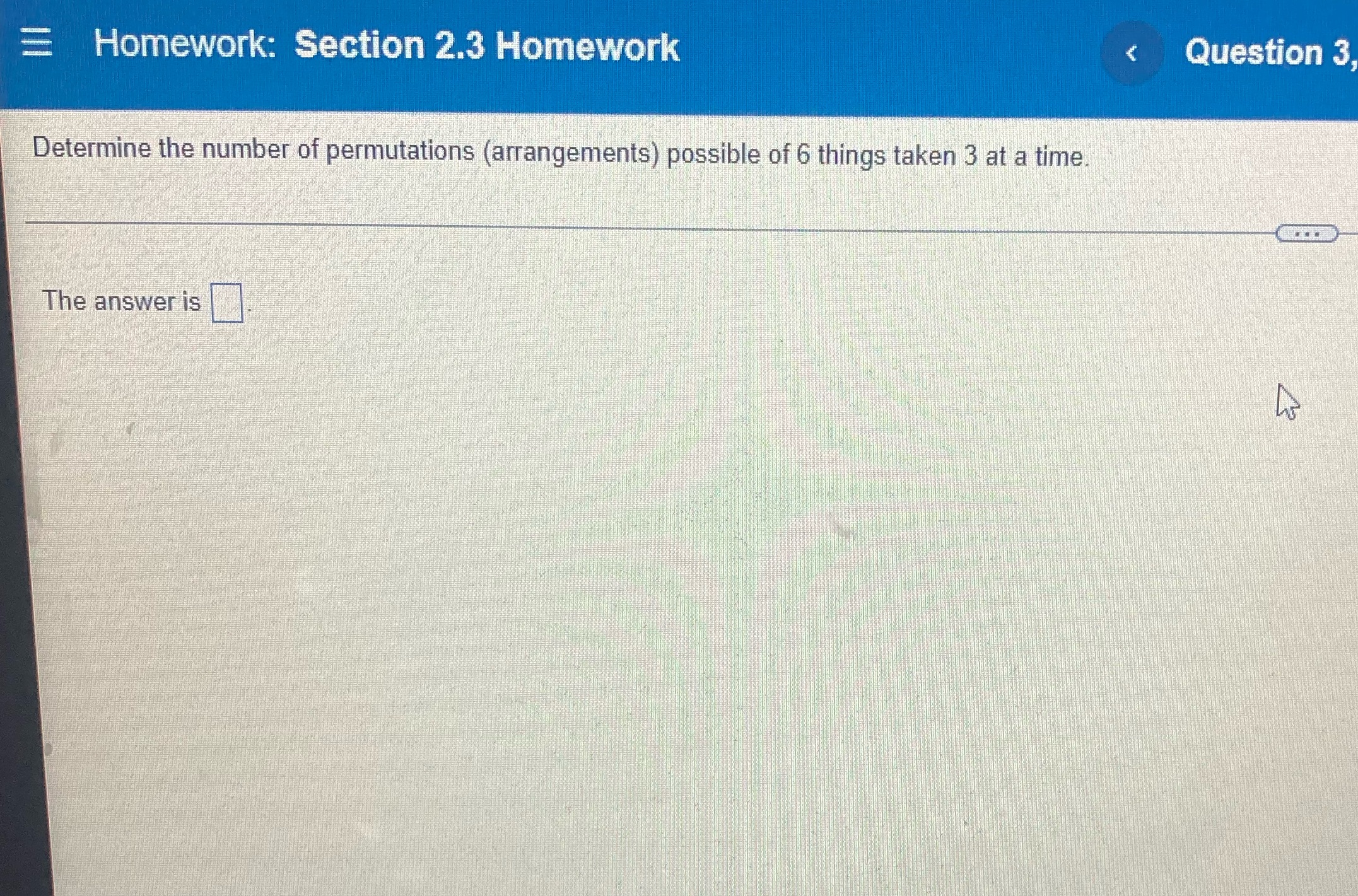 Please help me answer this question?. = Homework: