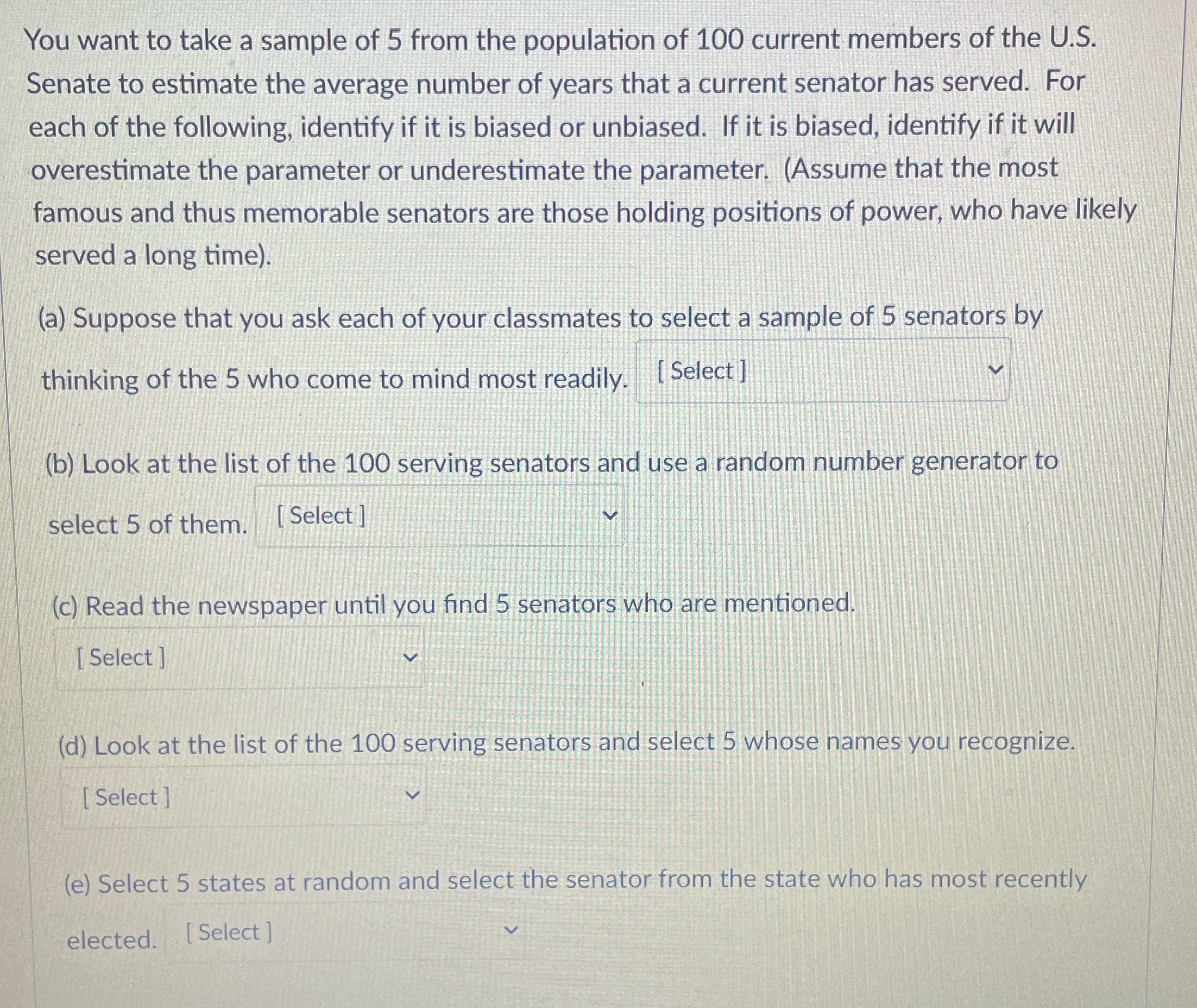 I'm looking for which ones are biased and