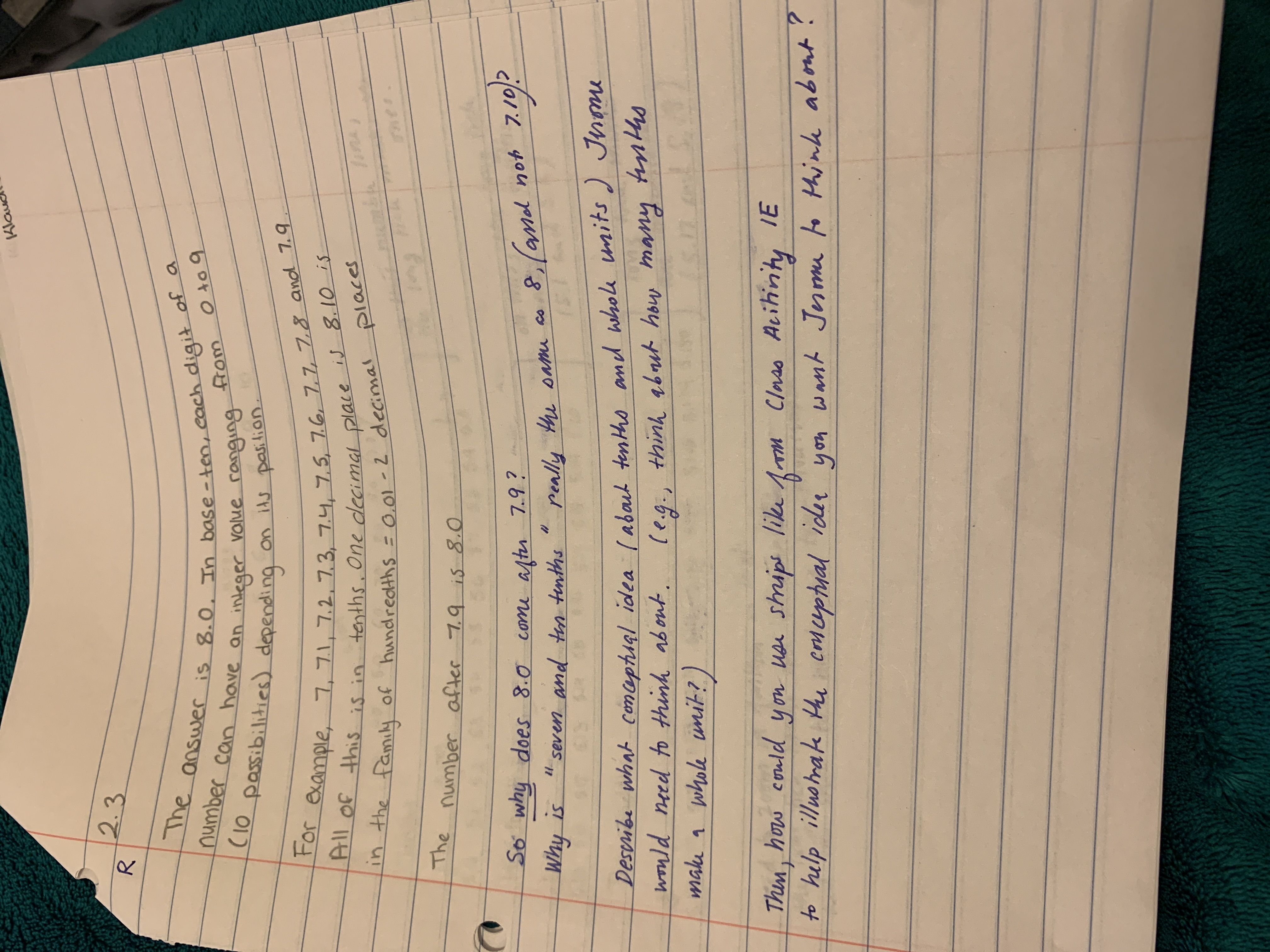 2.3 A student, Jerome, says that when counting by