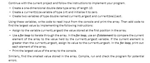 Continue with the current project and follow the