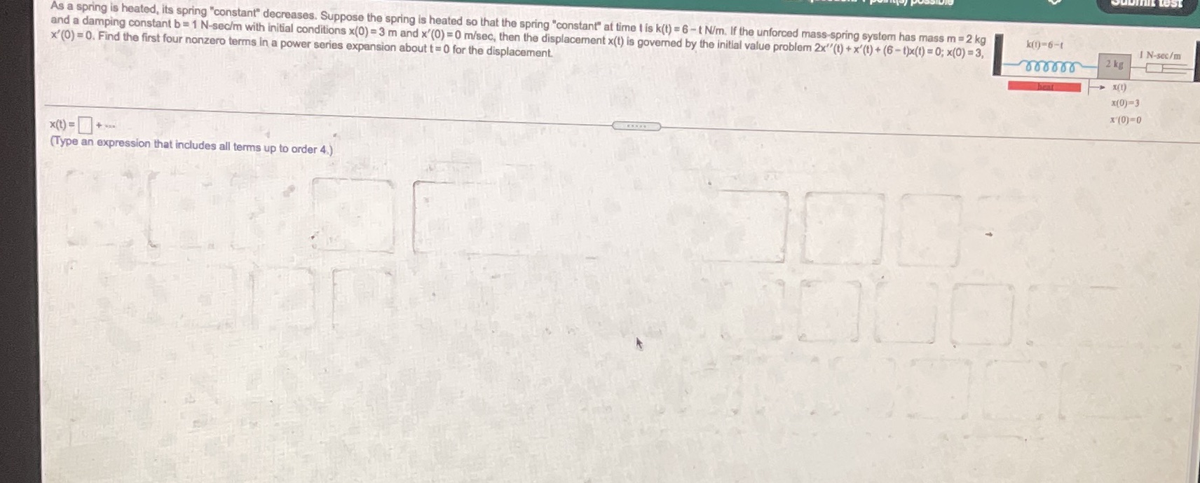 As a spring is heated, its spring "constant"