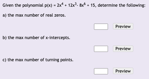 I would love to have some help on these: Given