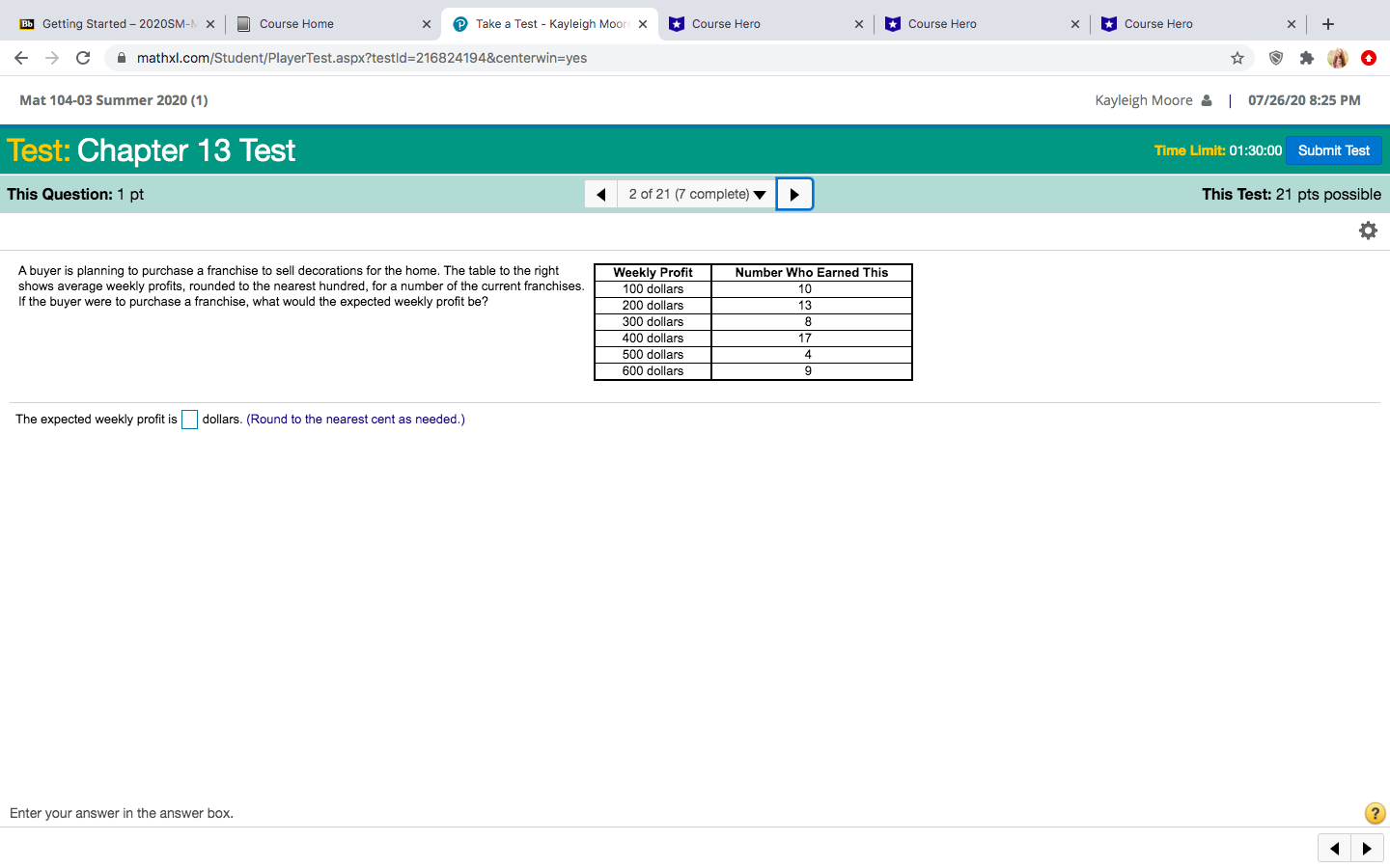 A buyer is planning to purchase a franchise to