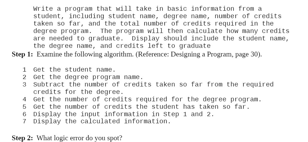 Write a program that will take in basic