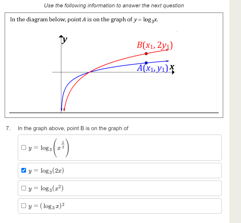Use the following information to answer the next