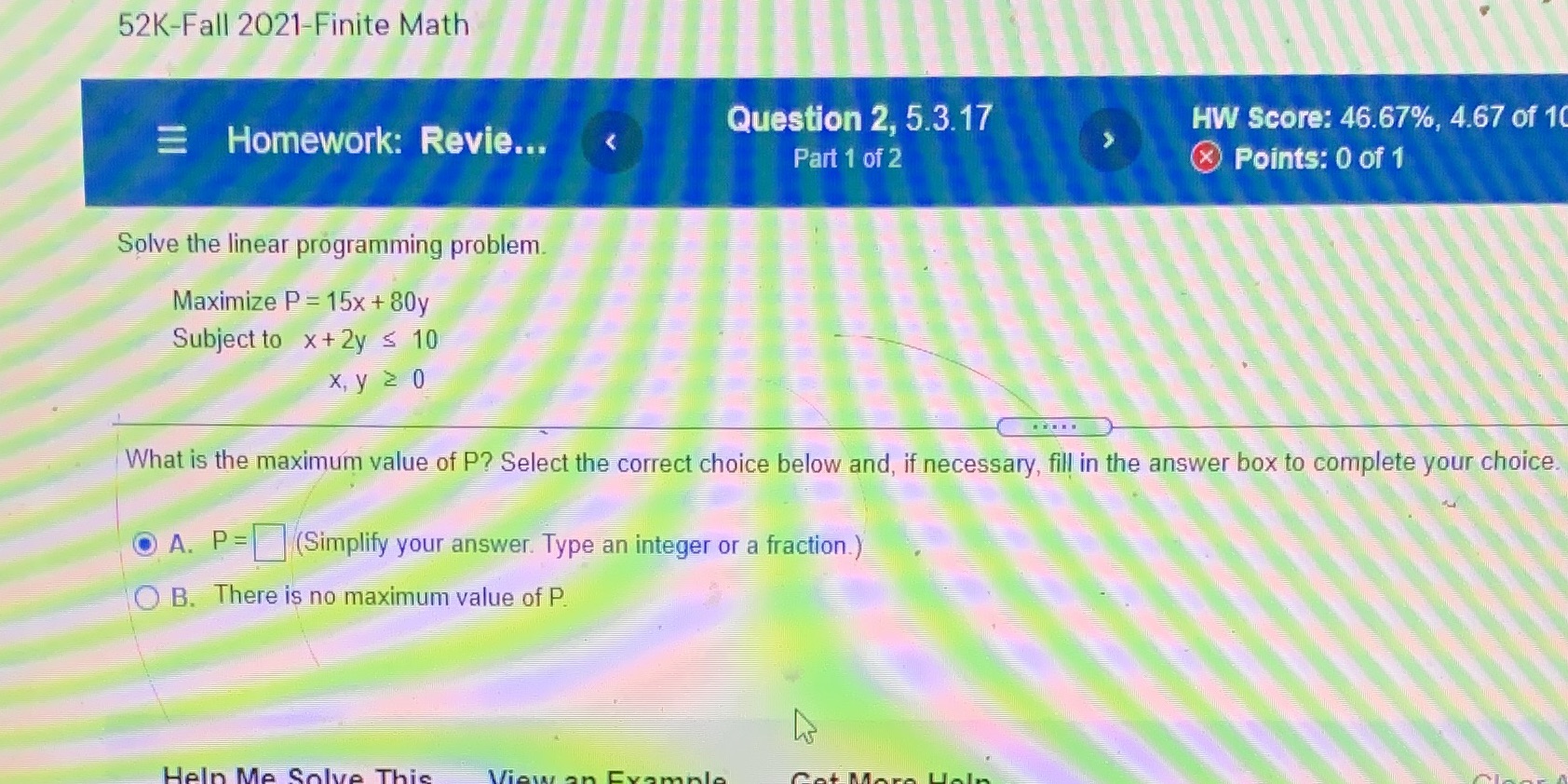 52K-Fall 2021-Finite Math Homework: Revie...
