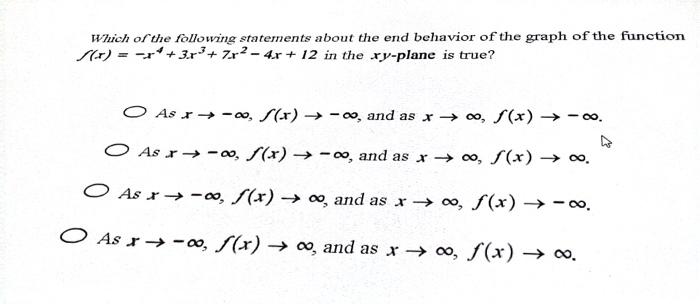 Help fast Which of the following statements about