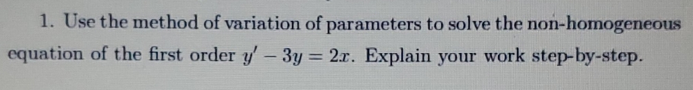 answer with details please thank you! 1. Use the