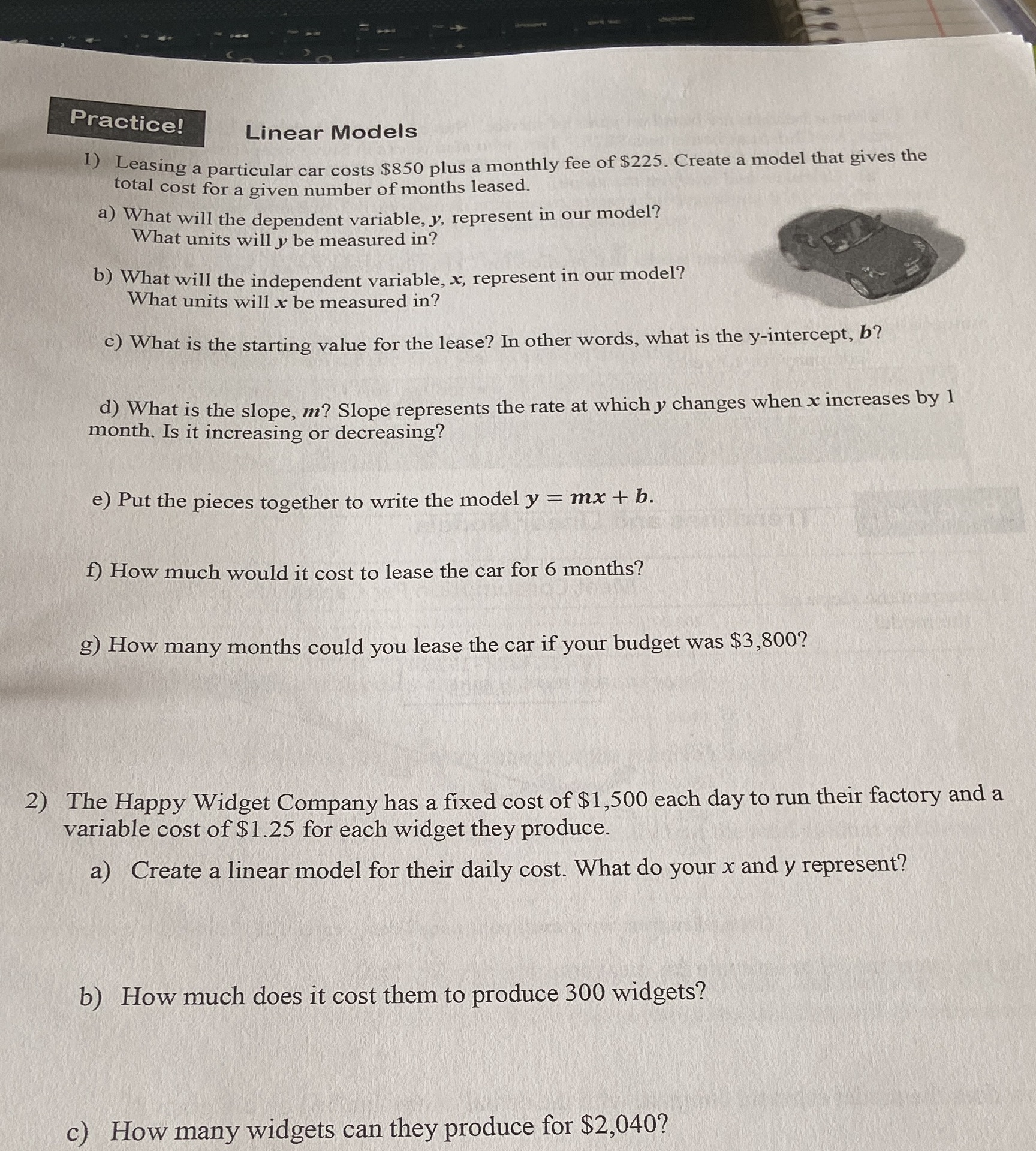 I have question number 3 on the next Practice!