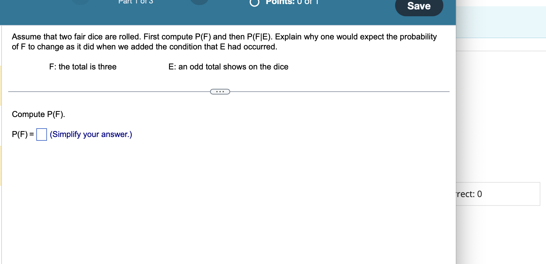 Assume that two fair dice are rolled. First