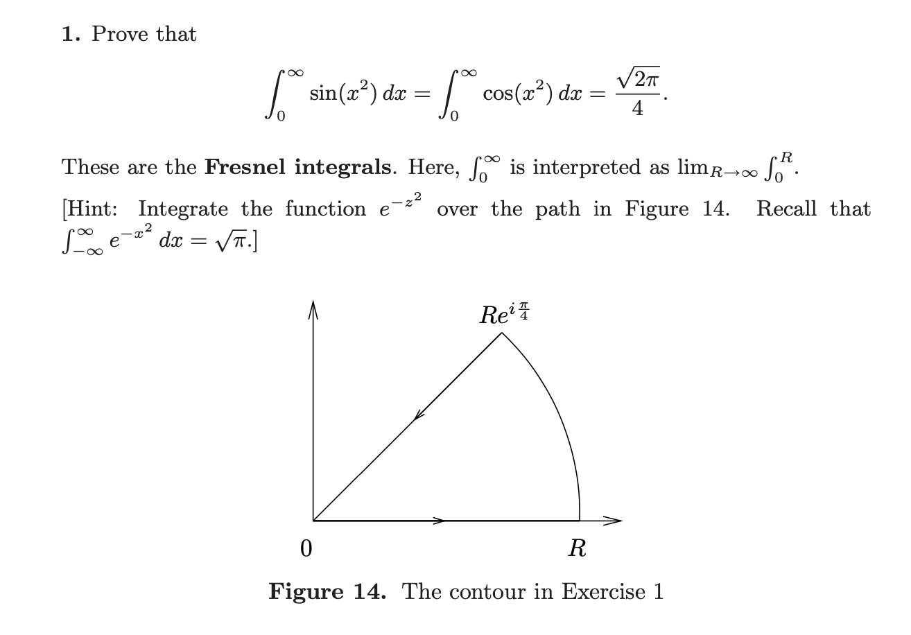 Please prove the following problem from complex