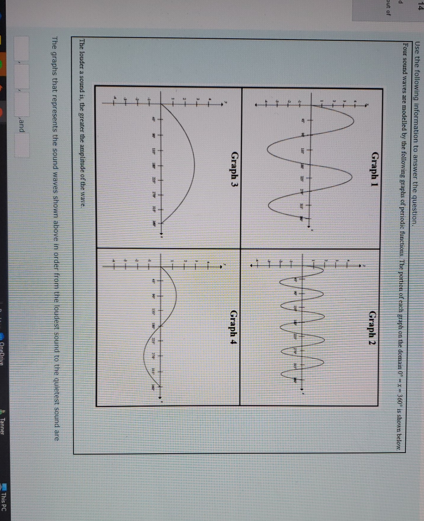 sinusoidal functions unit 8 Use the following