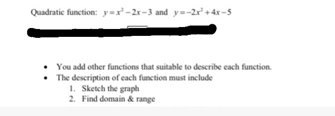 pls help me to show the working for quadratic