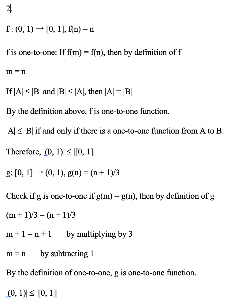 I would like to make sure my answer #1 is