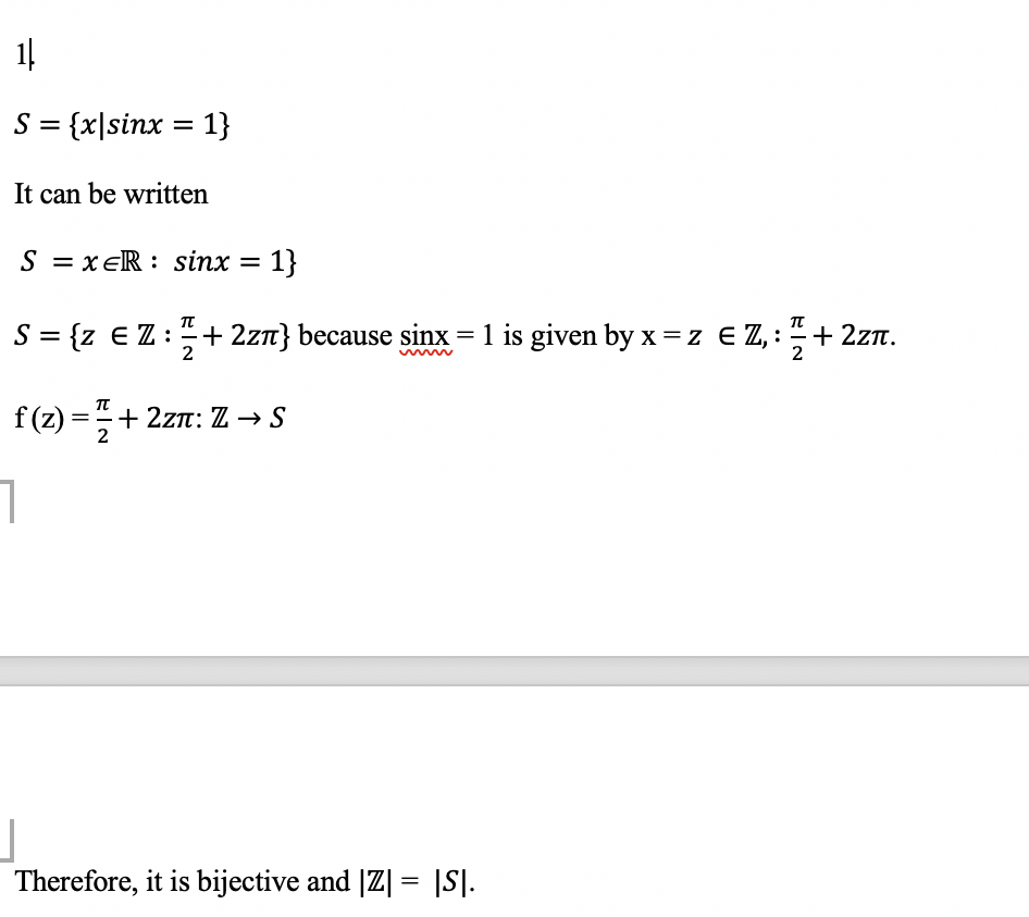 I would like to make sure my answer #1 is