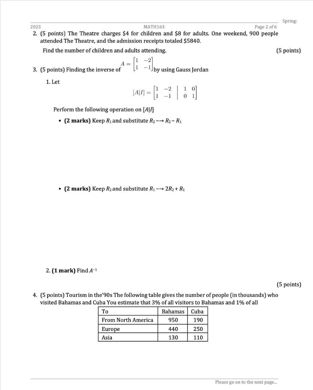 With the use of calculator technology, solve the