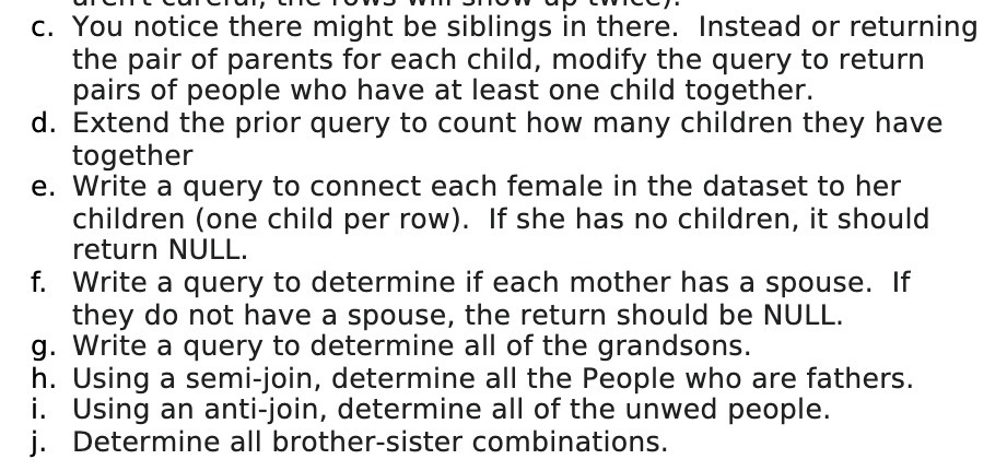 c. You notice there might be siblings in there.