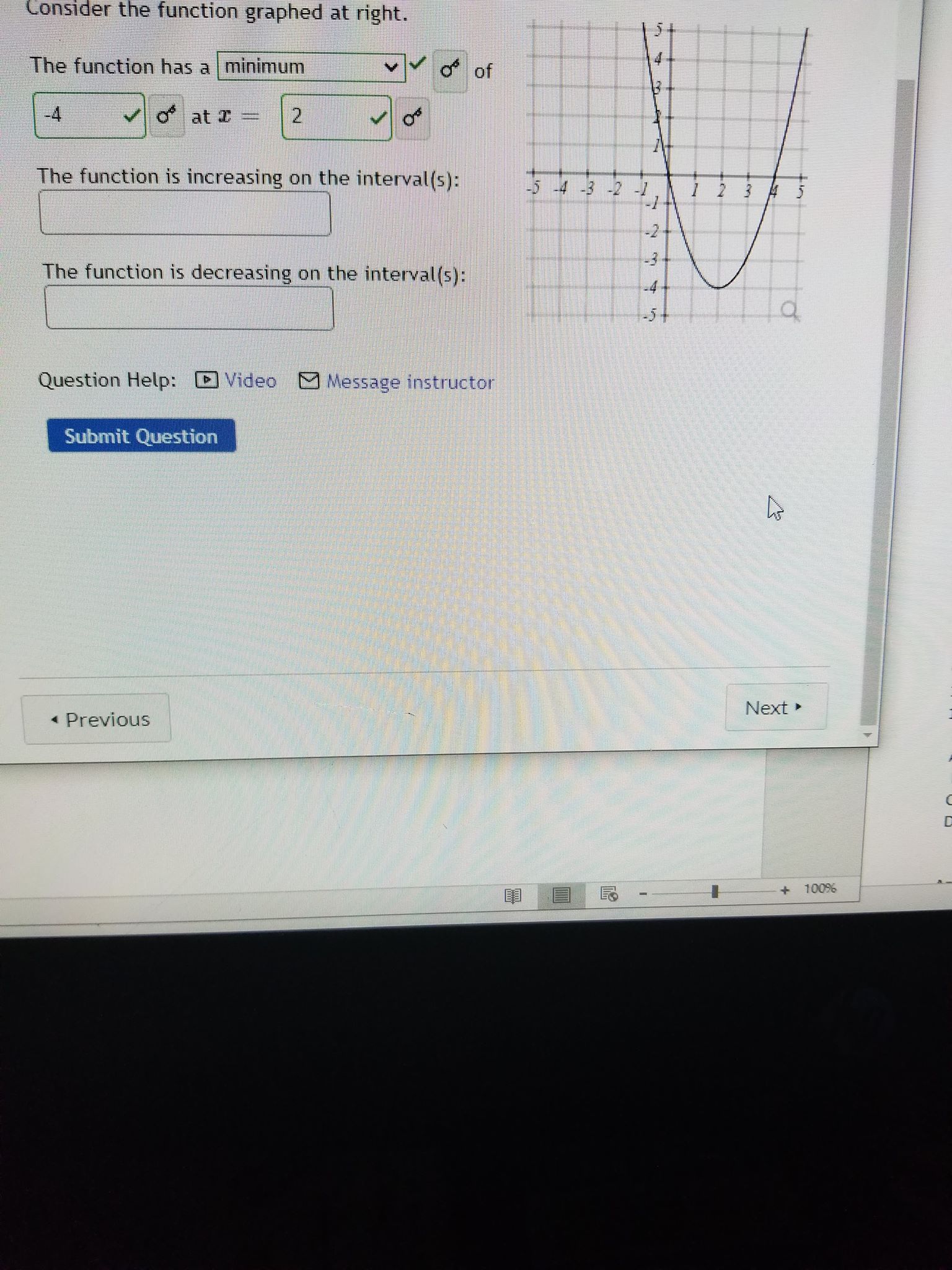 Can reply with both steps for minimum and maximum