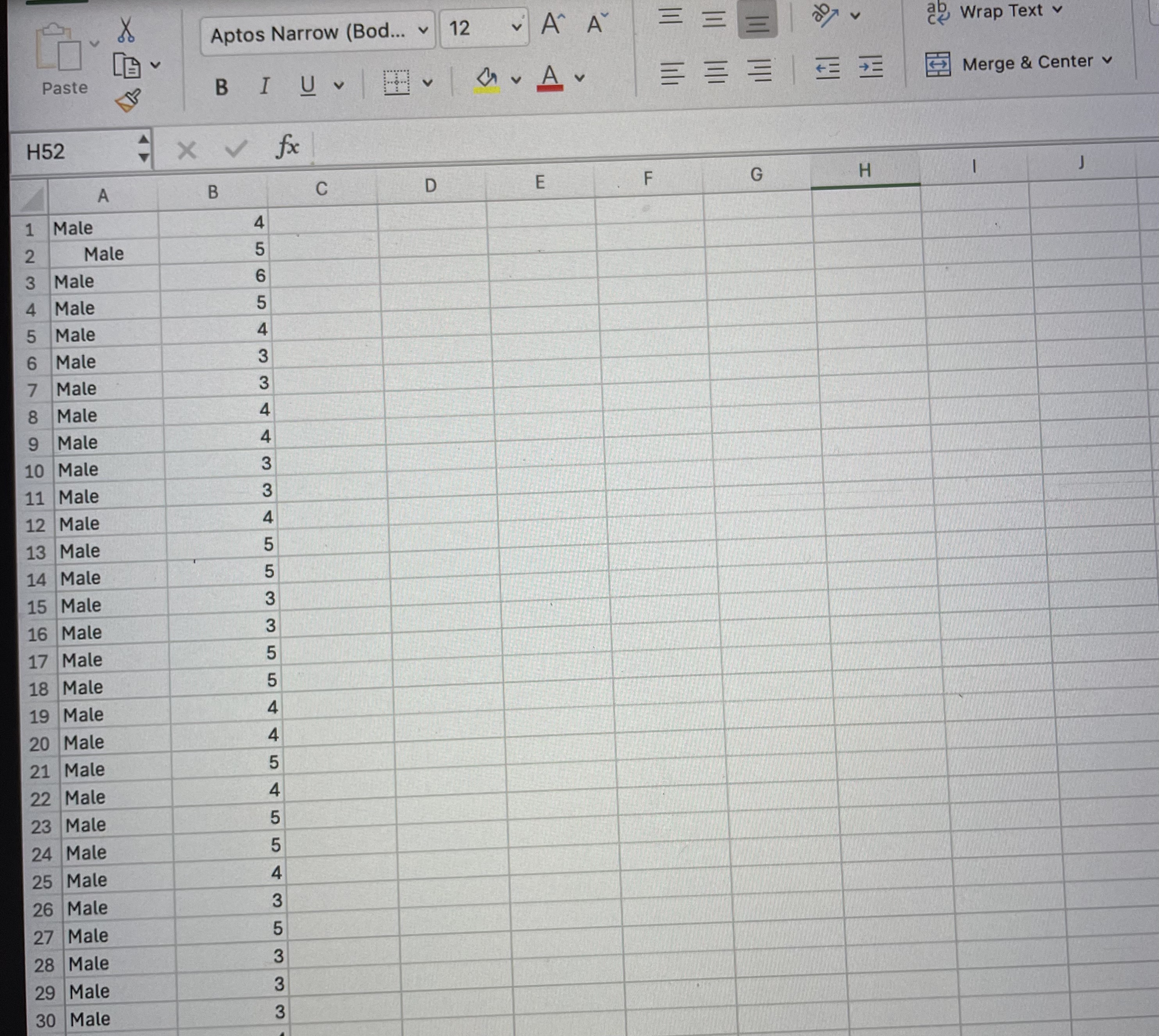Hello, i need help analysing this data using