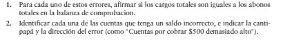 1. Para cada uno de estos errores, afirmar si los