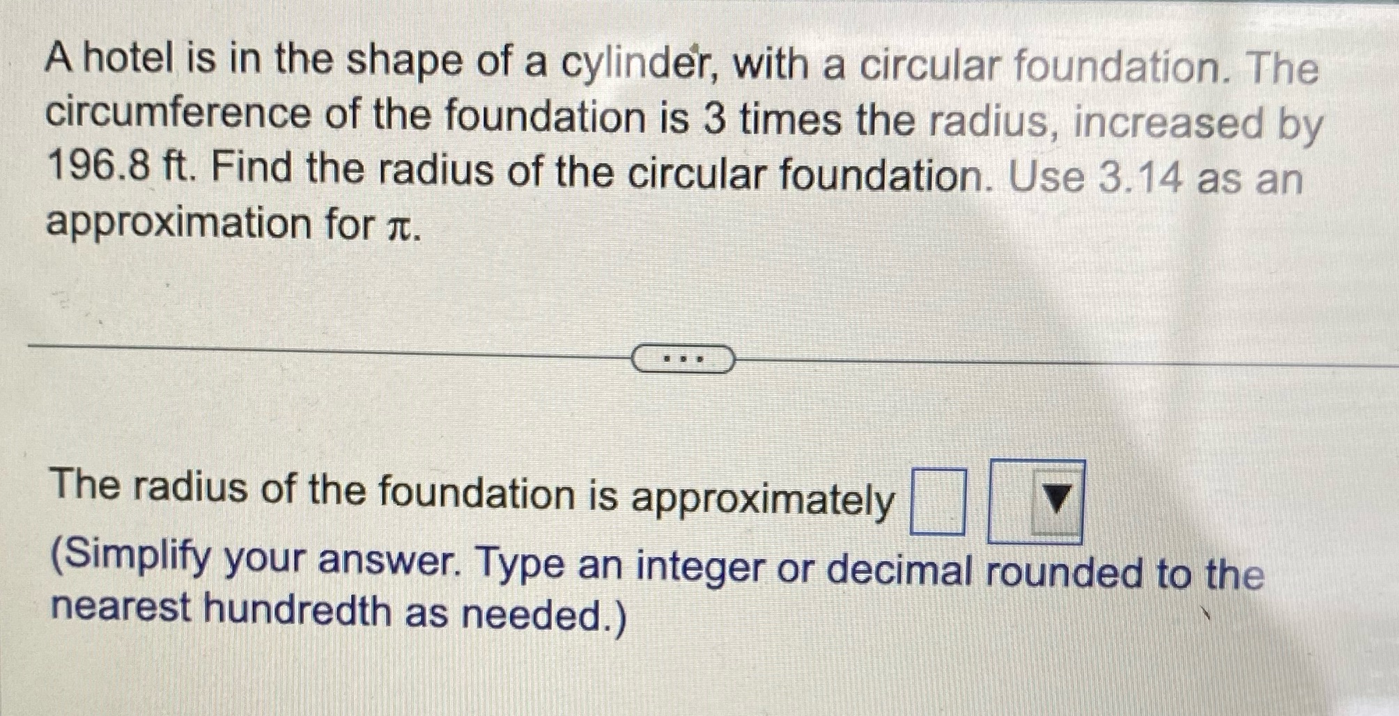 Please help and fast A hotel is in the shape of a
