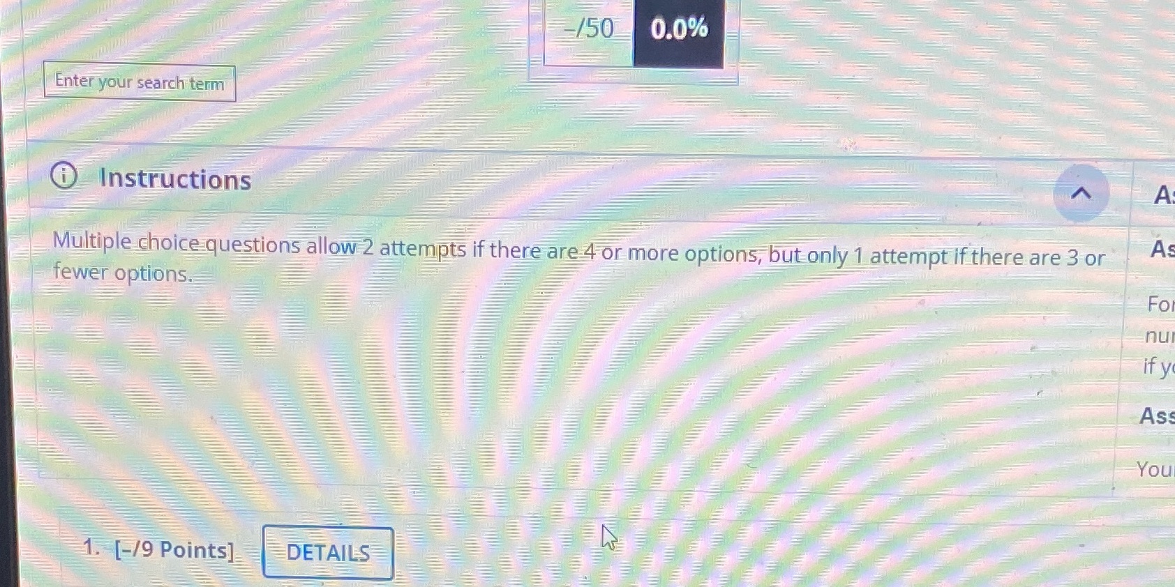 -750 0.0% Enter your search term A Instructions