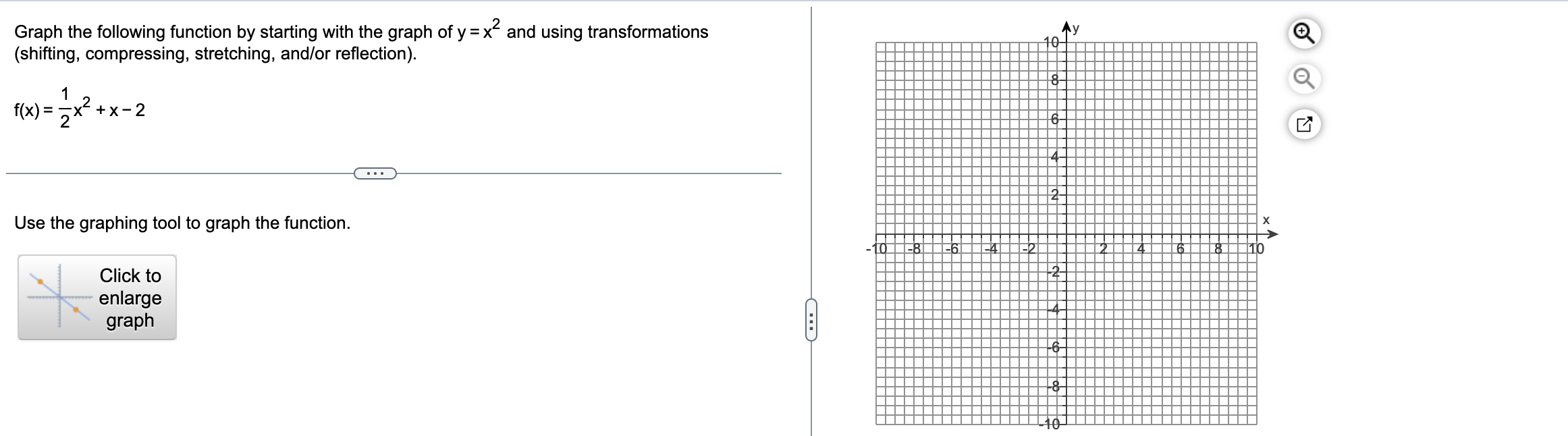 Graph the following function by starting with the