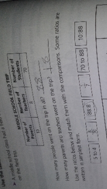 try answering fast Use the A middle school class