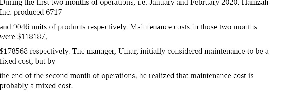 During the first two months of operations, 1.e.