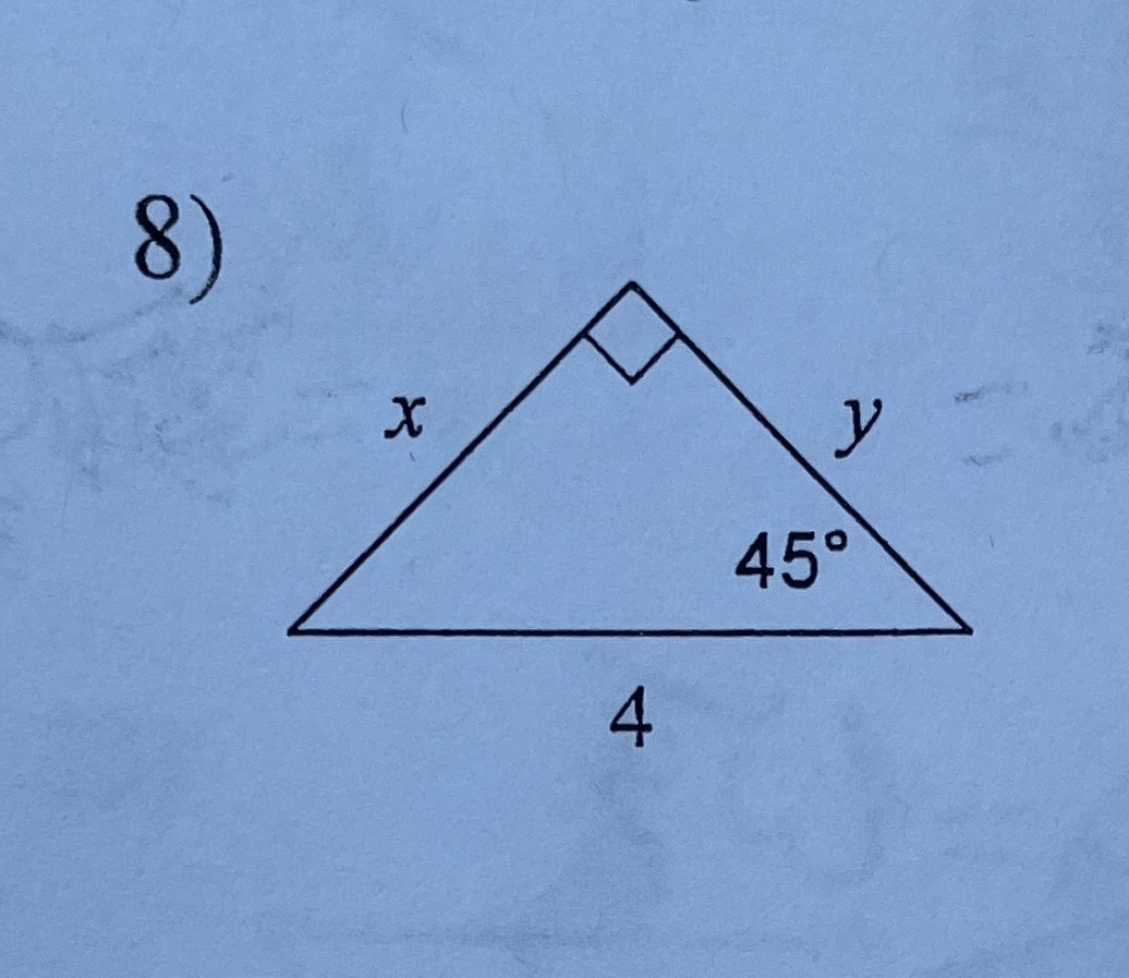 Find the missing side lengths. Leave your