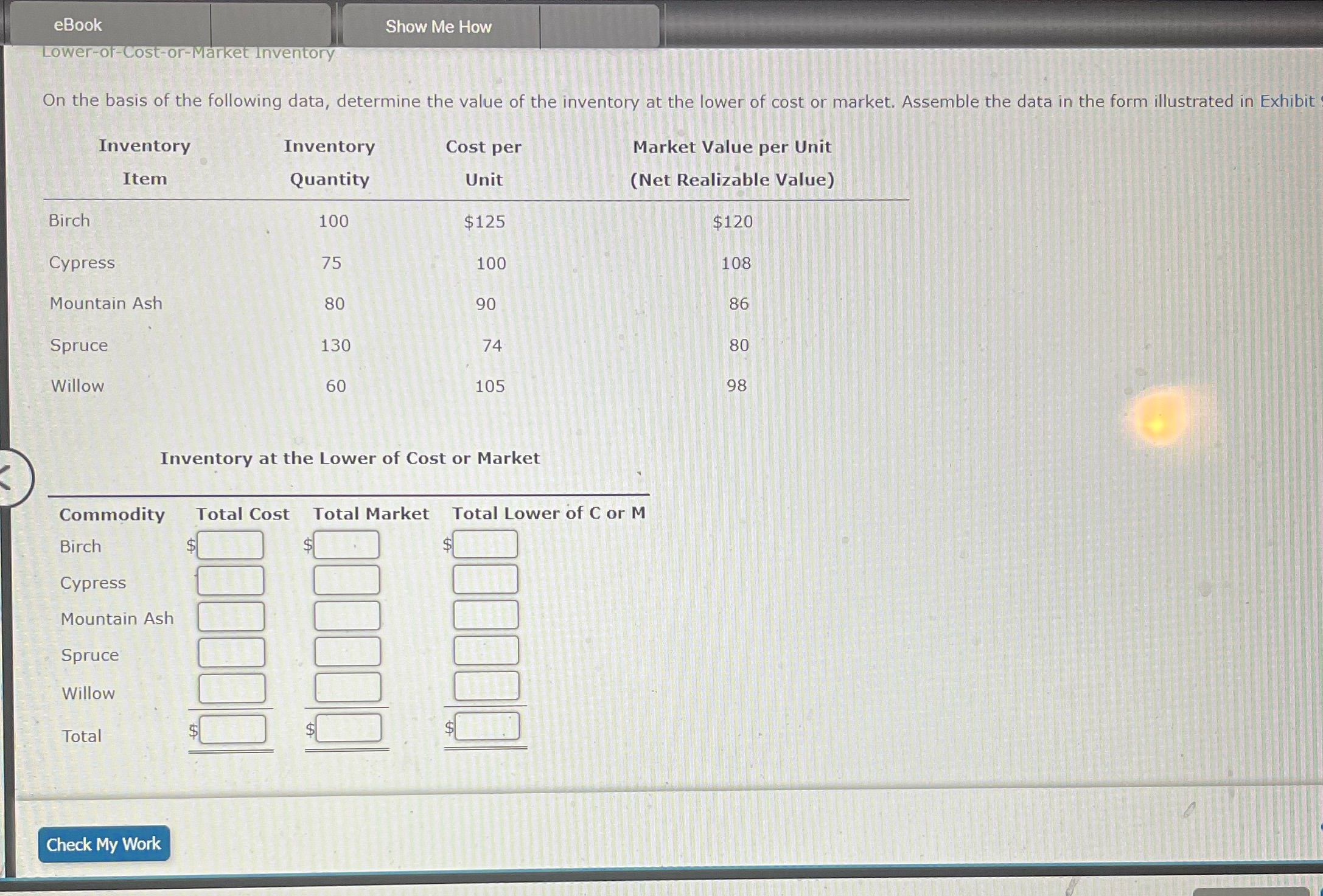 Show Me How Inventory Inventory Item Quantity