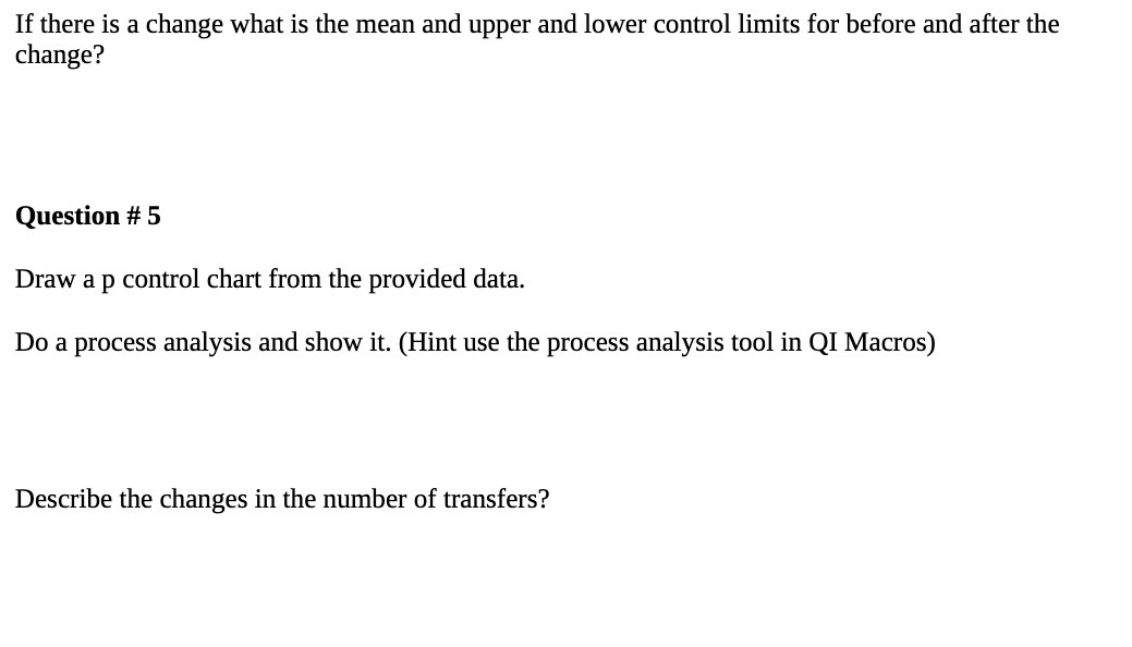 If there is a change what is the mean and upper