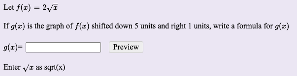 I could use some help on this: Let f(x) = 2vx If