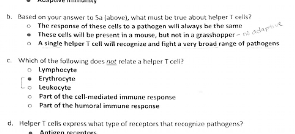 b. Based on your answer to Sa (above), what must