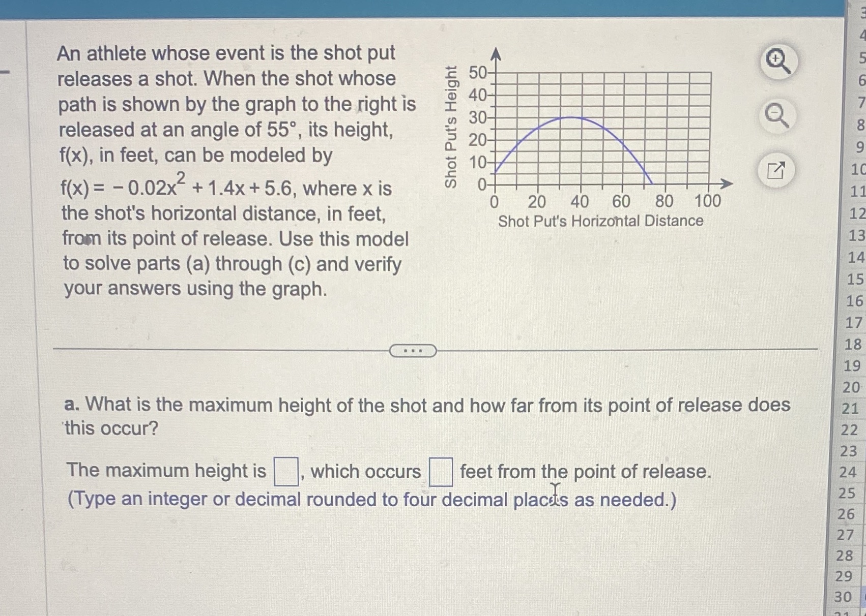 An athlete whose event is the shot put releases a