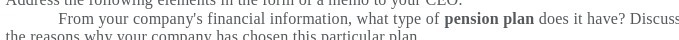 B From your company's financial information,