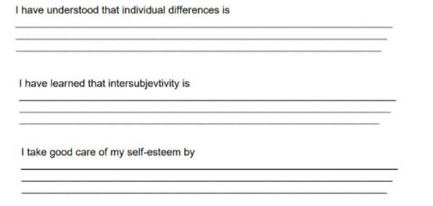 I have understood that individual differences is