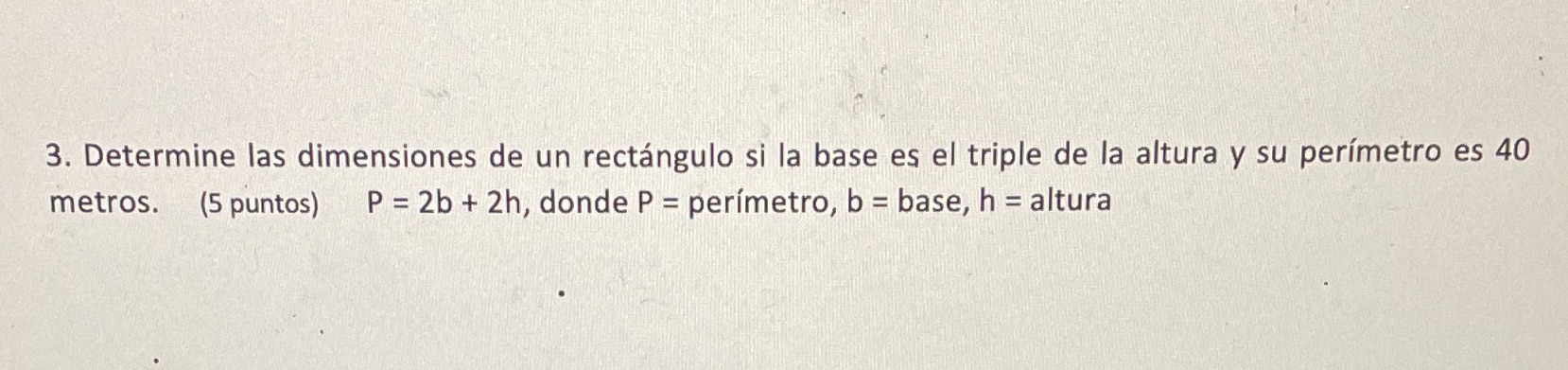 3. Determine las dimensiones de un rectangulari