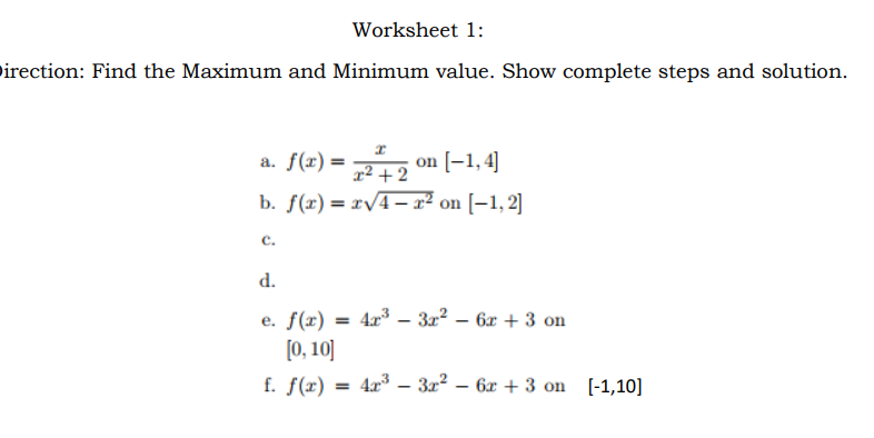 NOTE: WRITE THE ANSWERS CLEARLY AND
