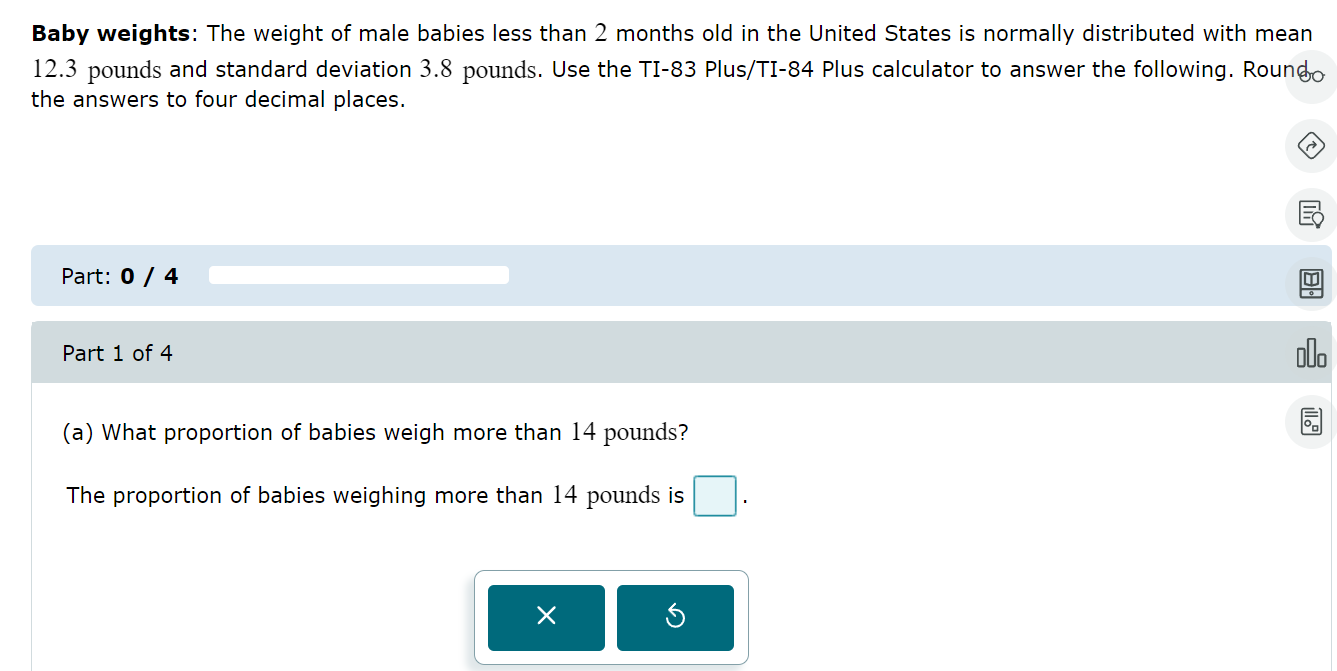(a) What proportion of babies weigh more than