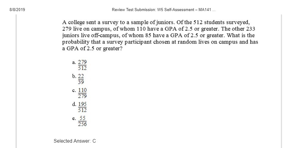 8/8/2019 Review Test Submission: W5