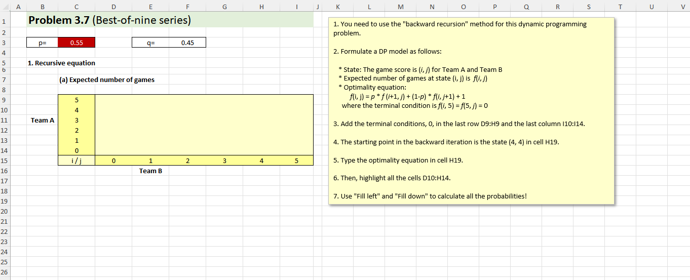 I need help with formulating the pictured problem