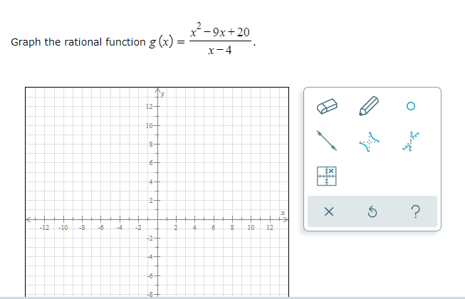 question 13 \f\fGraph the rational function. x):