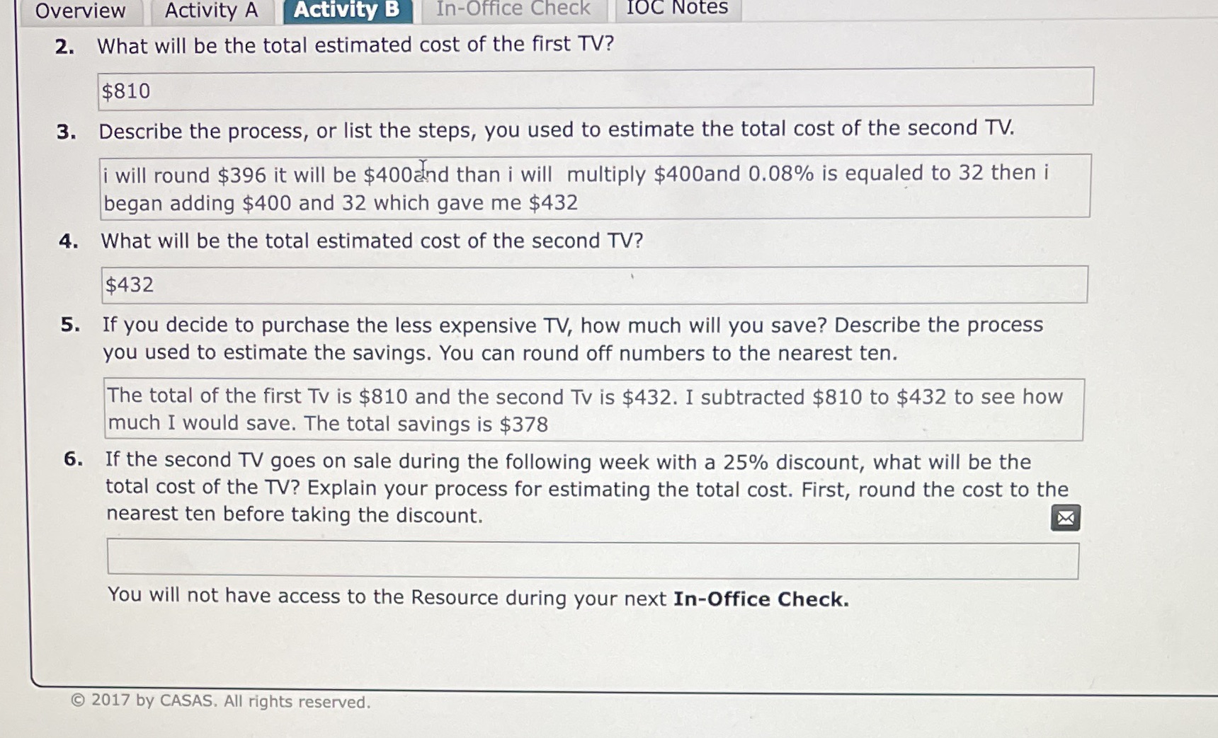 I need question #6 please. I need it accurate I
