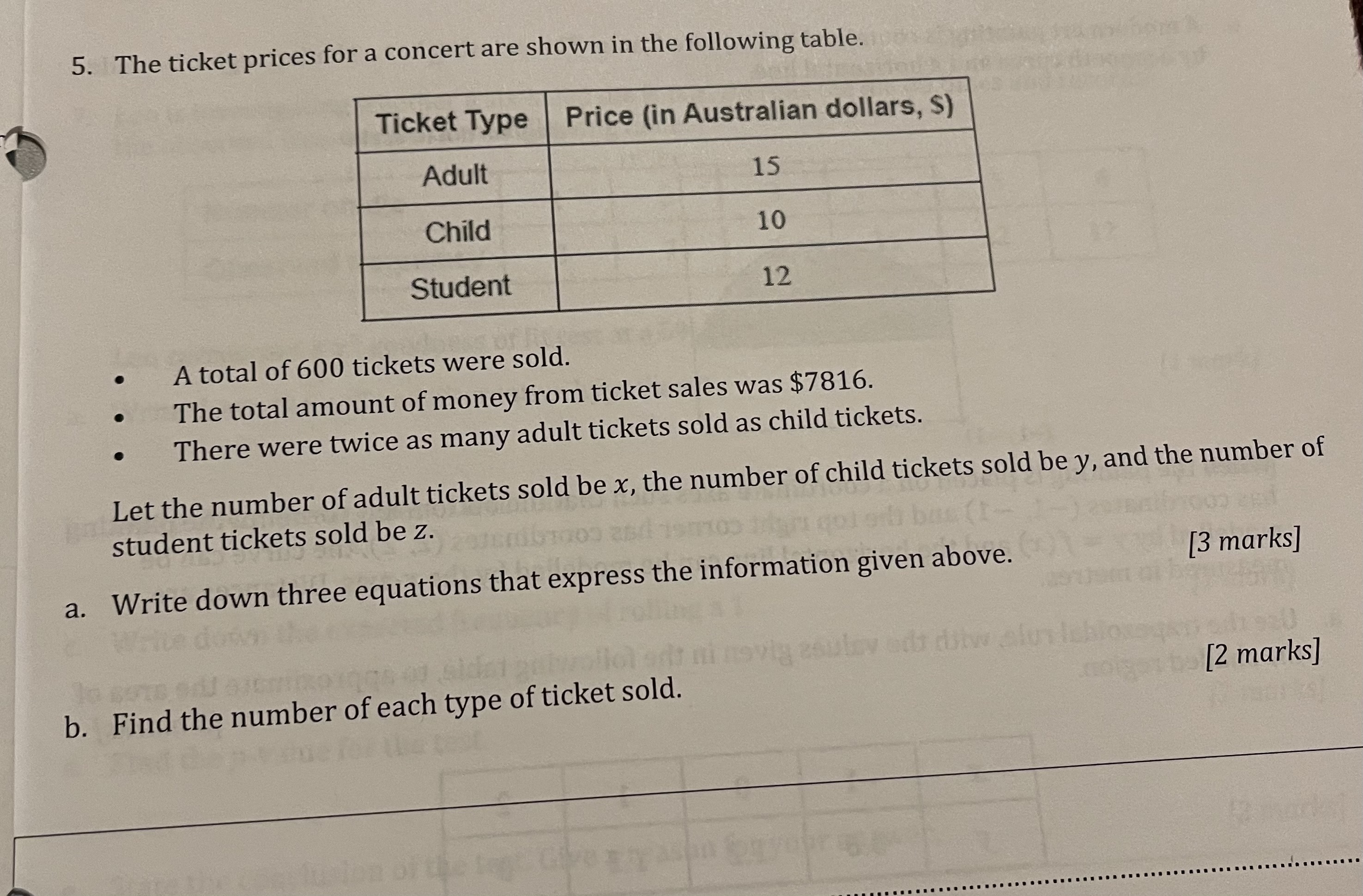 answer the questions and show work 1. The front