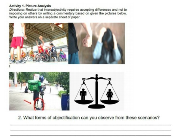 Activity 1. Picture Analysis Directions: Realize