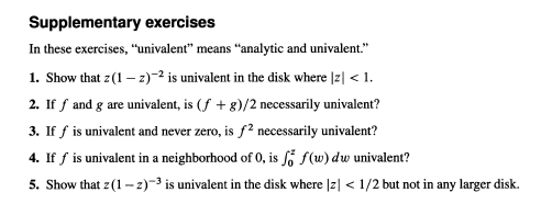 Supplementary exercises In these exercises,